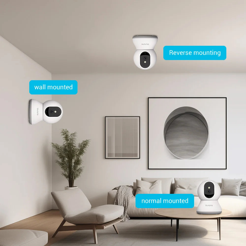 2K 360° Pet Camera with App Control
