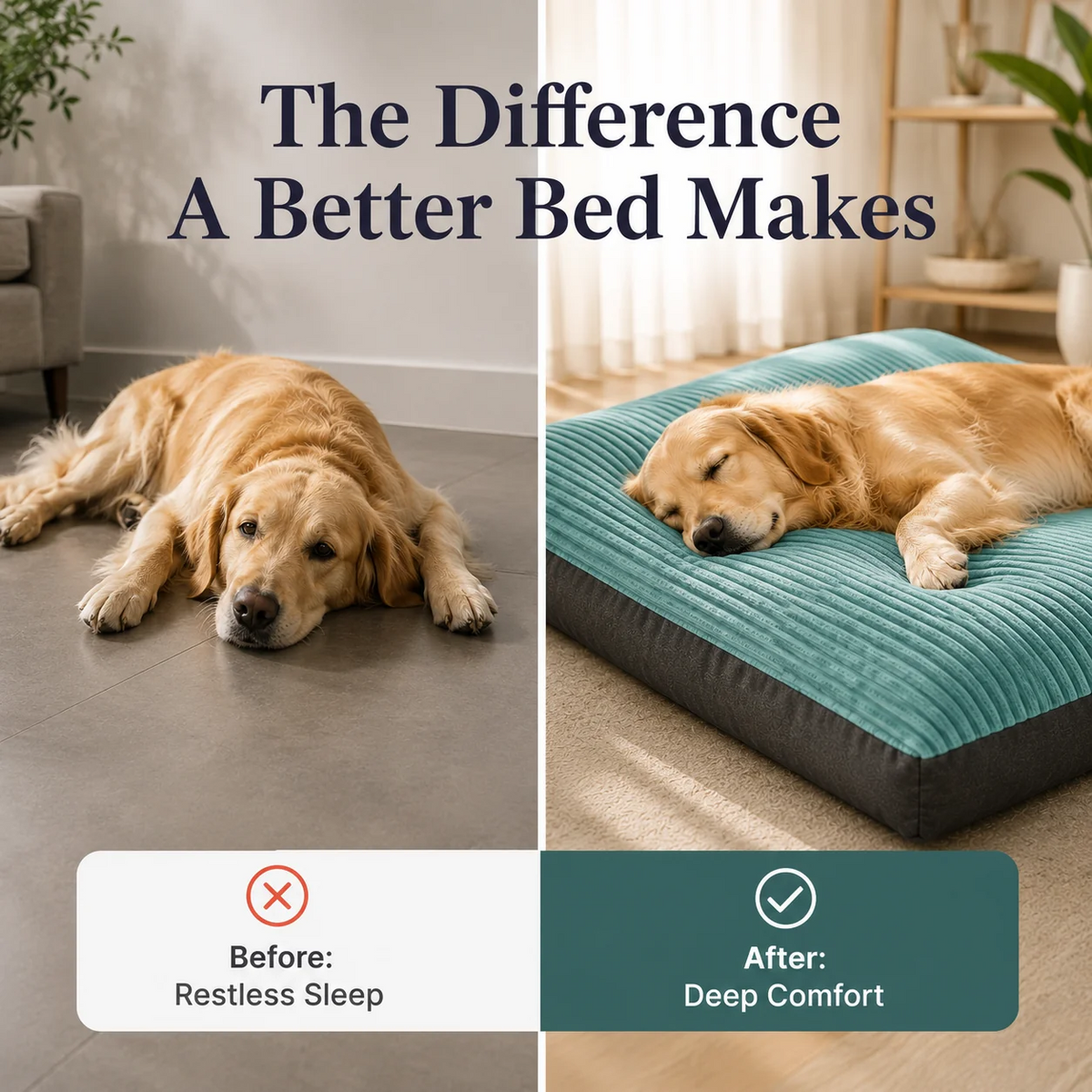 Soft Corduroy Pet Bed for Dogs & Cats
