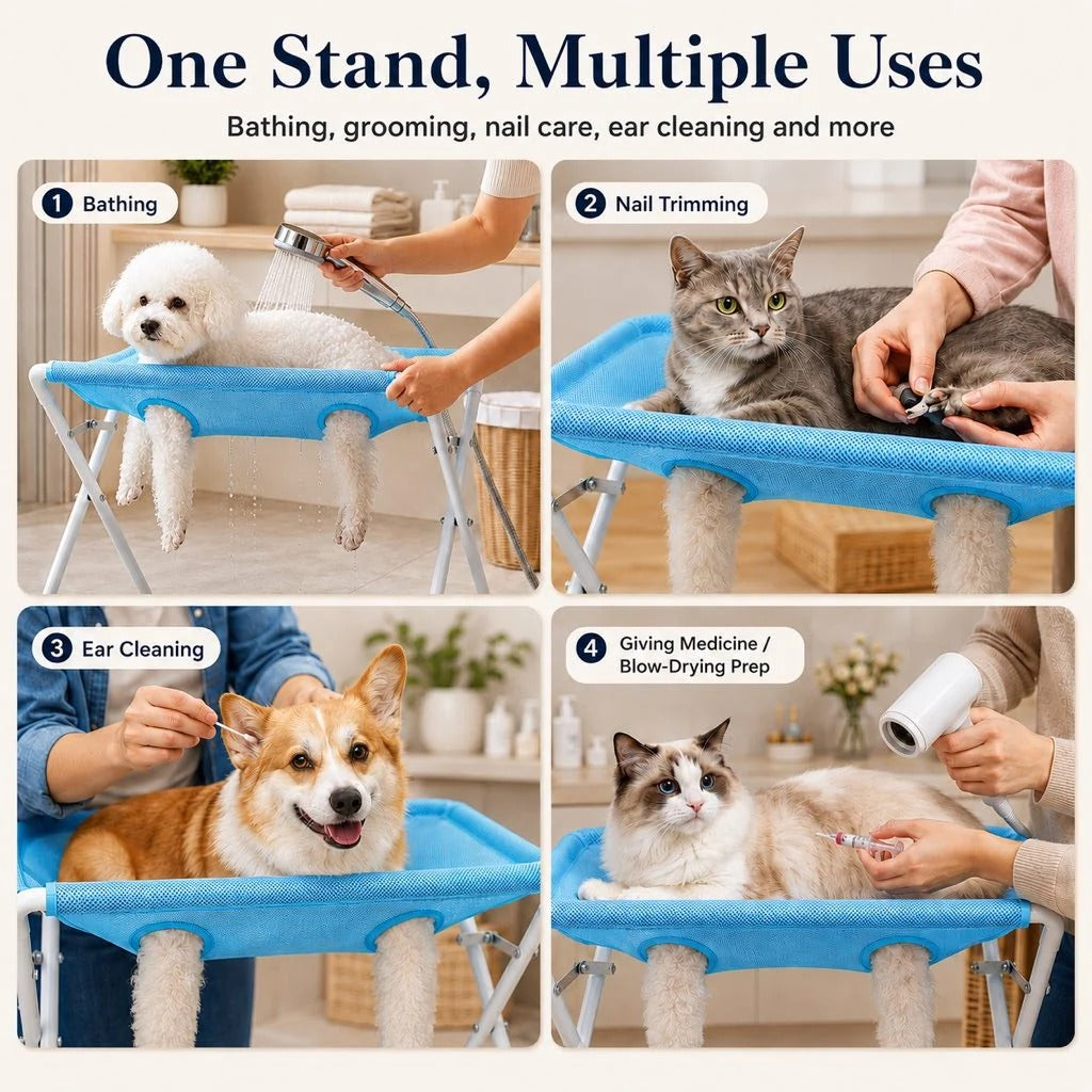 Foldable Pet Bathing & Grooming Stand