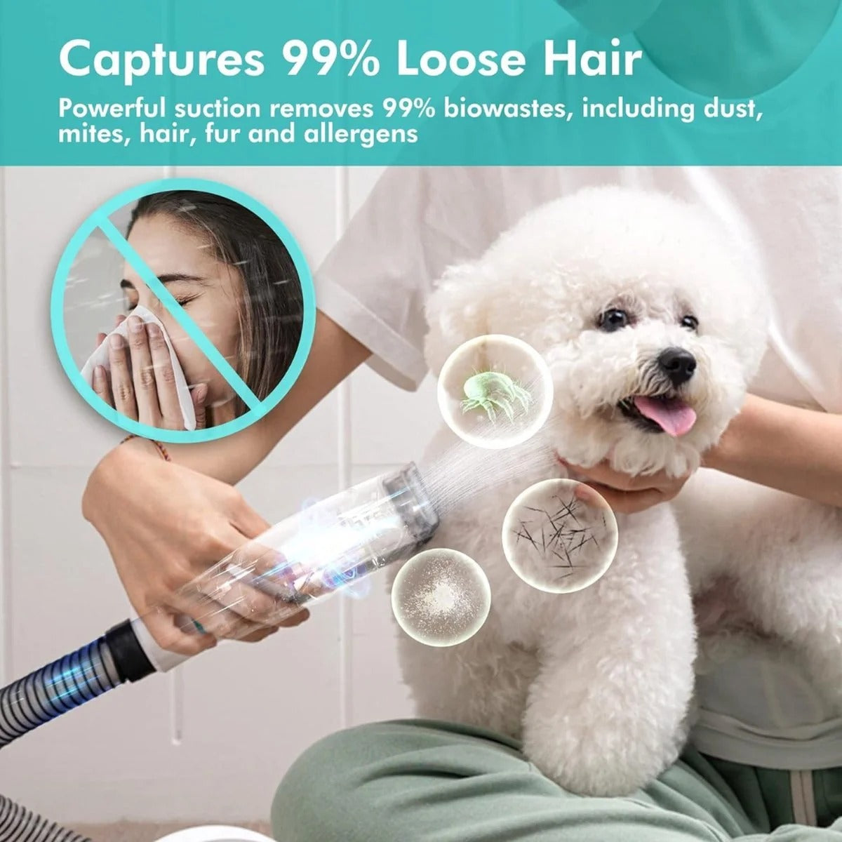 ShedVac Pro Pet Grooming Vacuum Kit