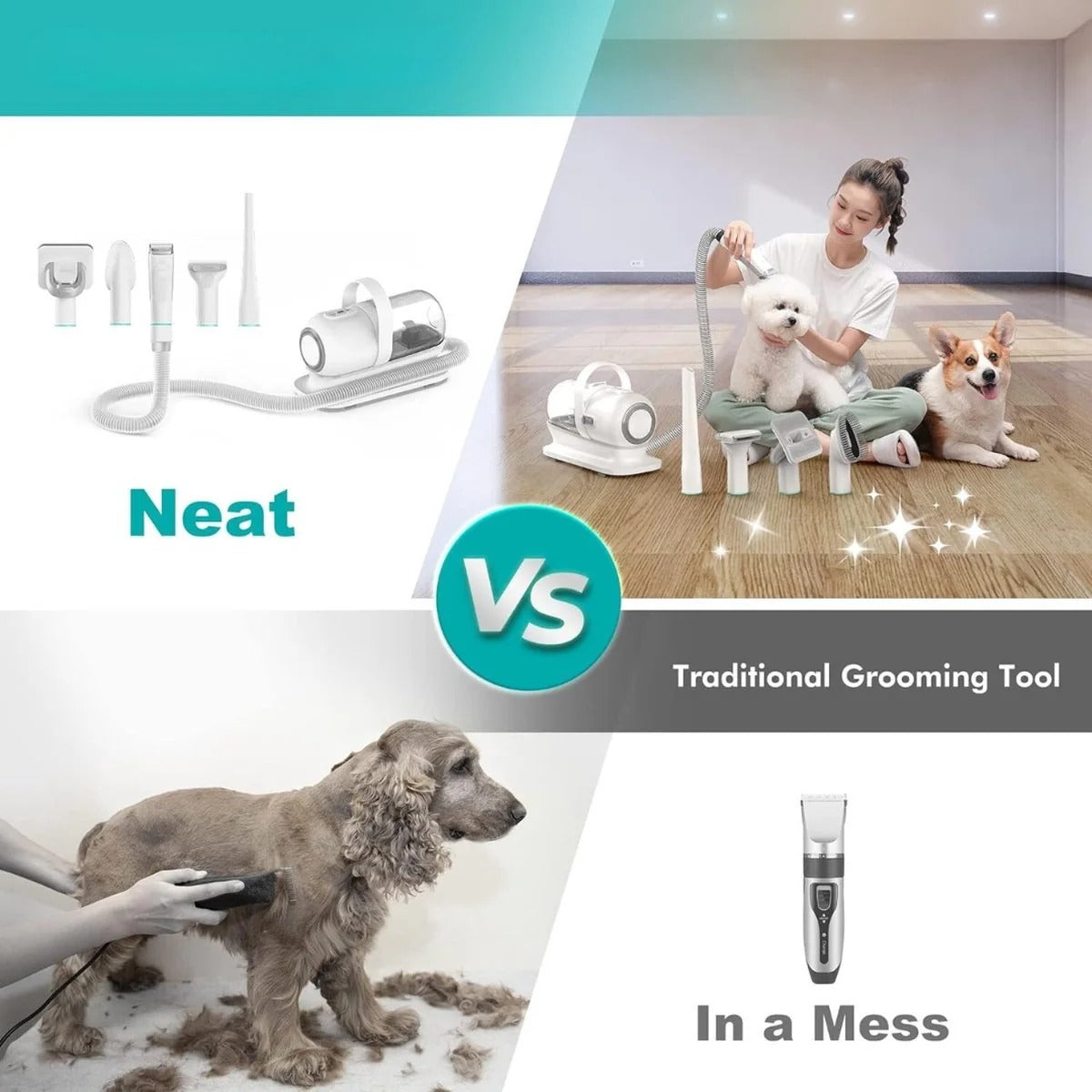 ShedVac Pro Pet Grooming Vacuum Kit