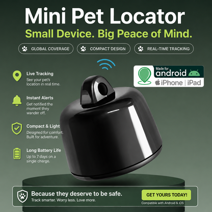 SmartPet Tracker Mini – Bluetooth Locator