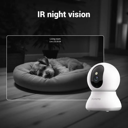 2K 360° Pet Camera with App Control