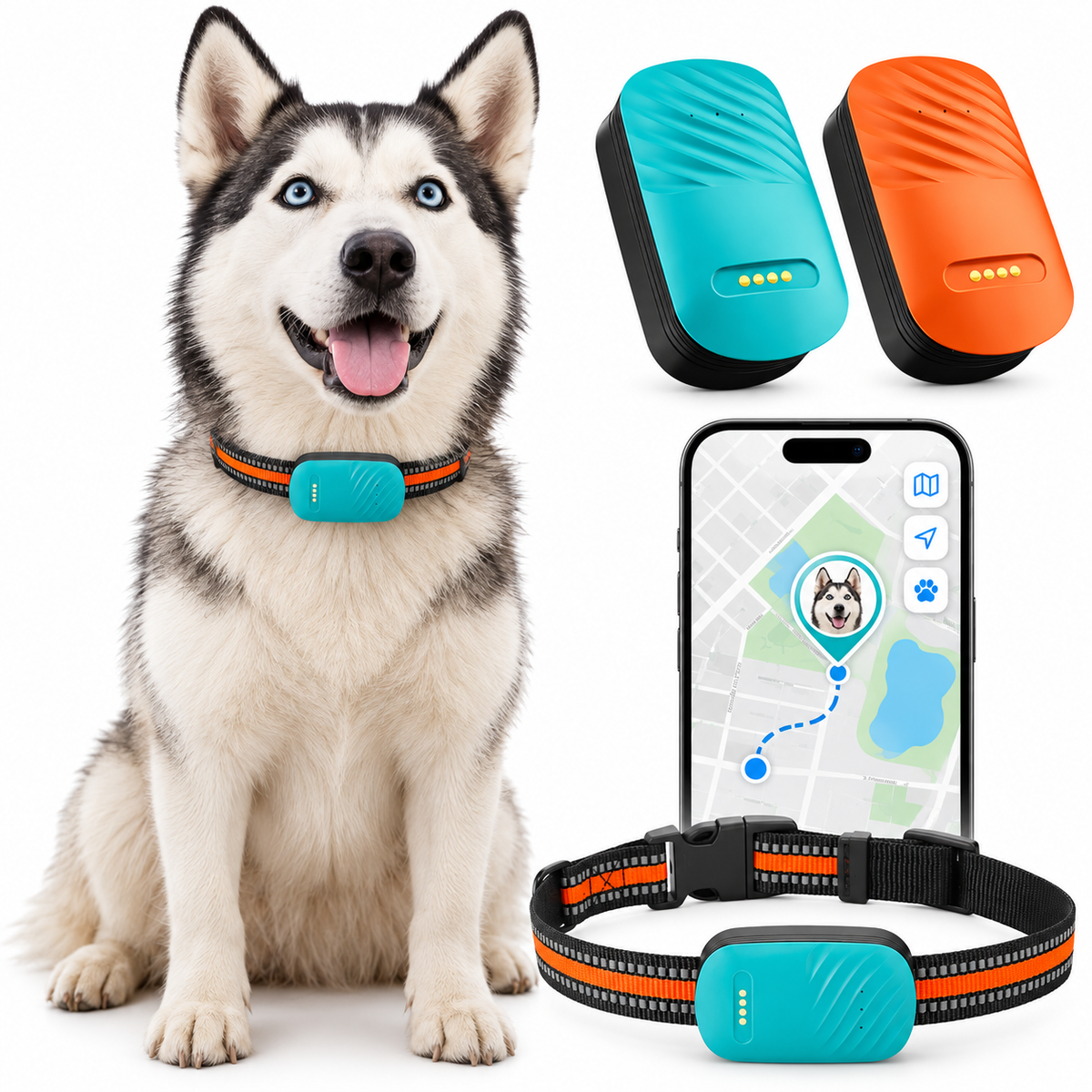 4G GPS Pet Tracker for Dogs & Cats with Two-Way Audio