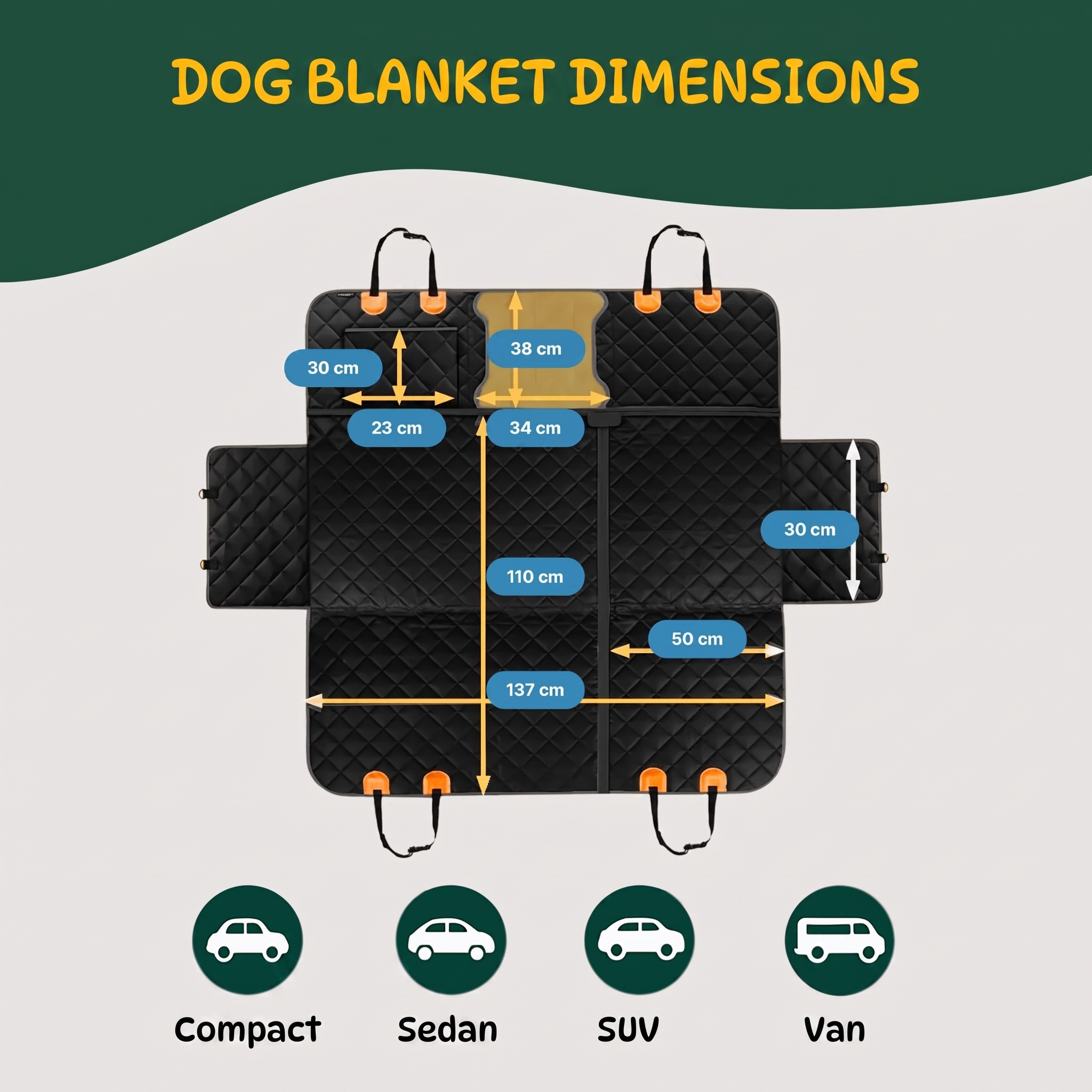 Waterproof Dog Car Seat Cover