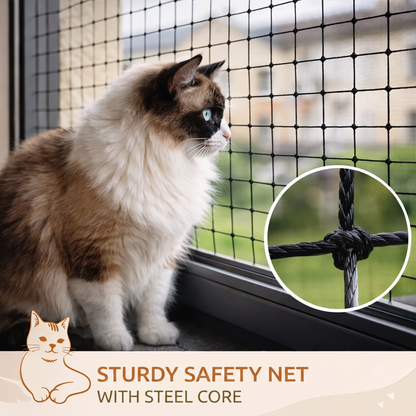 SafePaw Cat Safety Net for Balcony & Window