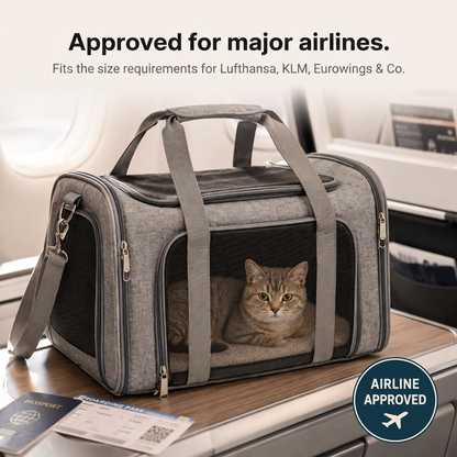 Airline-Approved Pet Carrier for Dogs & Cats