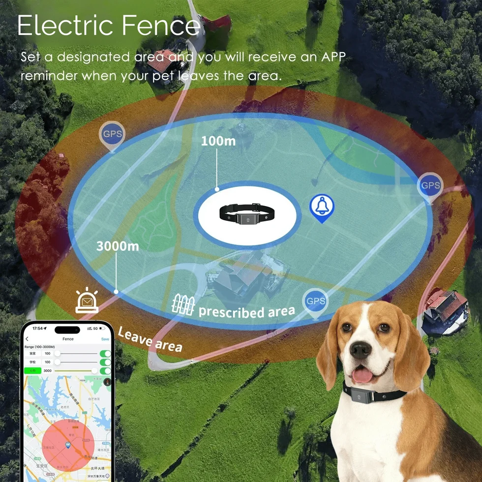 4G GPS Pet Tracker for Dogs & Cats