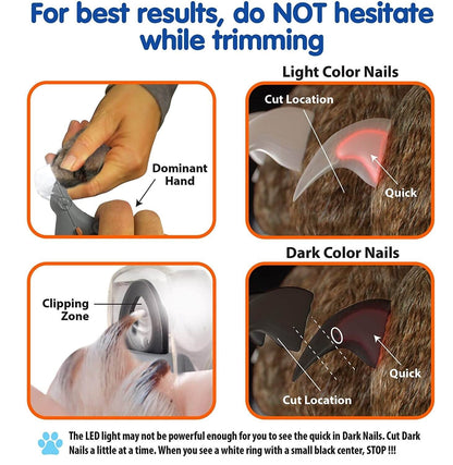 LED Light Dog Nail Clippers