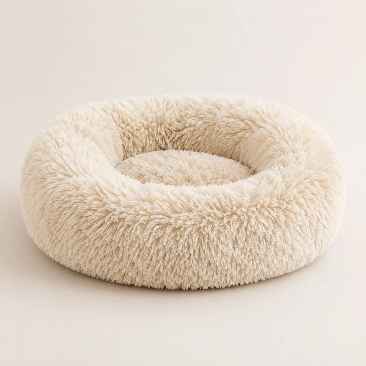 Soft Plush Donut Dog Bed for Dogs & Cats