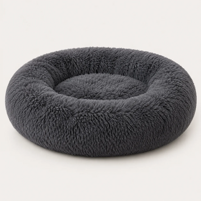 Soft Plush Donut Dog Bed for Dogs & Cats
