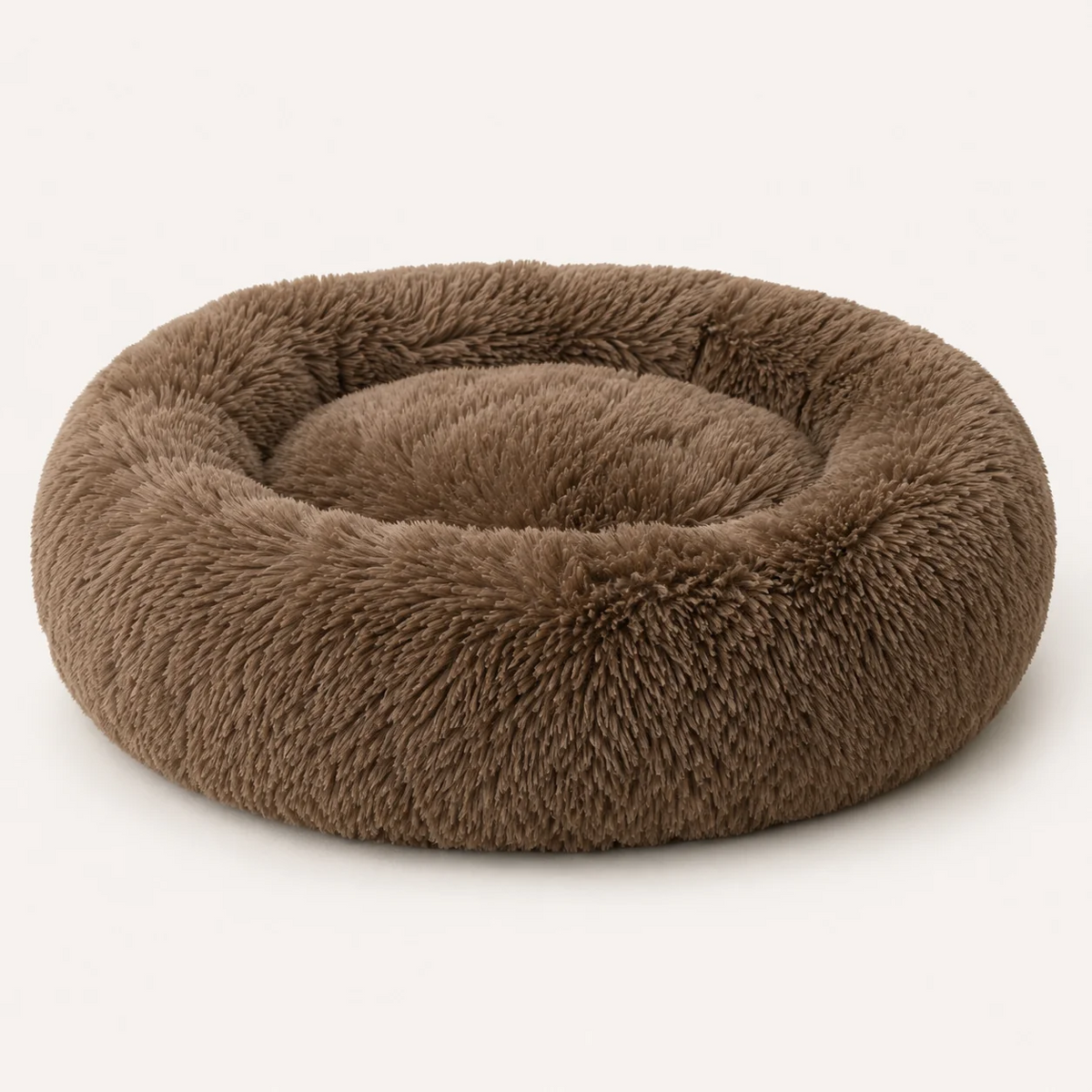 Soft Plush Donut Dog Bed for Dogs & Cats