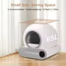 Self-Cleaning Automatic Cat Litter Box with App Control