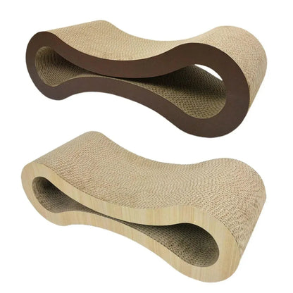 Modern Wooden Cat Scratcher Lounger