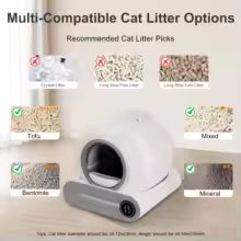 Self-Cleaning Automatic Cat Litter Box with App Control