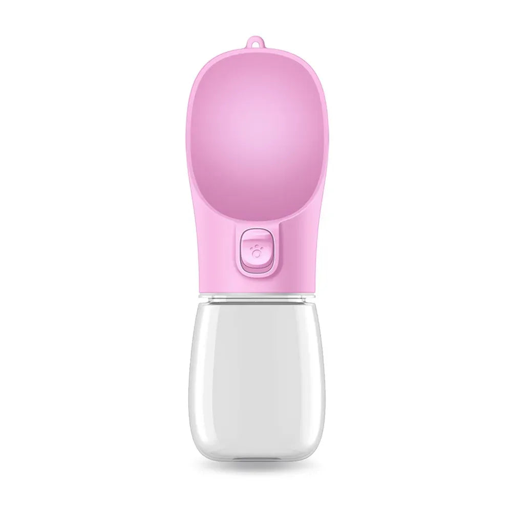 Portable Dog & Cat Water Bottle with Built-In Bowl