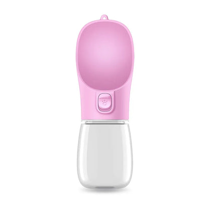 Portable Dog & Cat Water Bottle with Built-In Bowl
