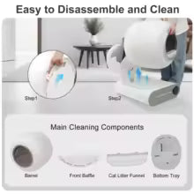 Self-Cleaning Automatic Cat Litter Box with App Control