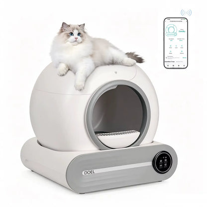 Self-Cleaning Automatic Cat Litter Box with App Control