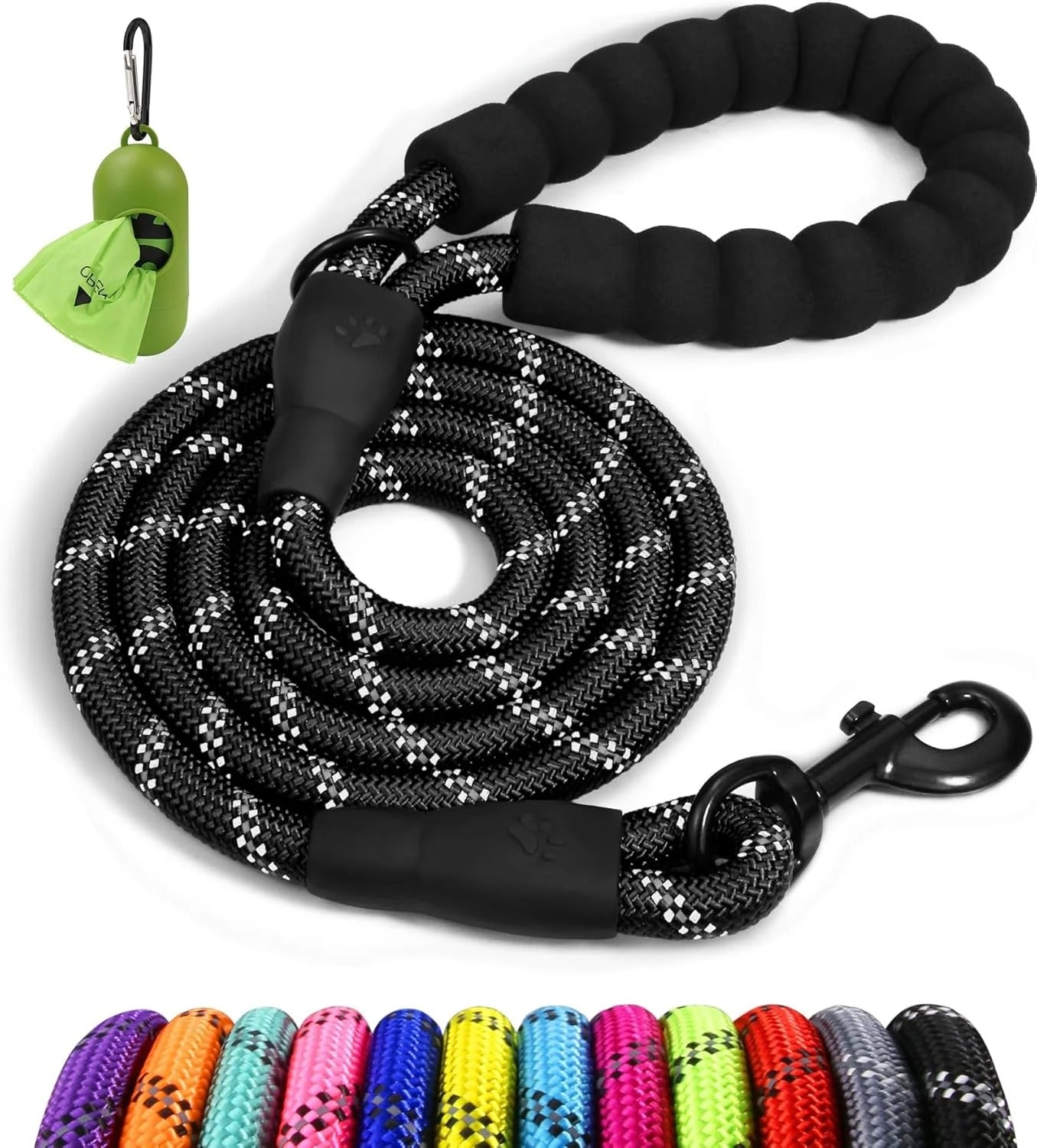Reflective Dog Lead with Soft Grip Handle
