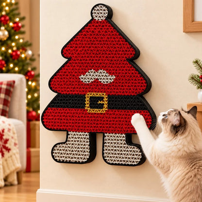 Christmas Wall-Mounted Cat Scratcher