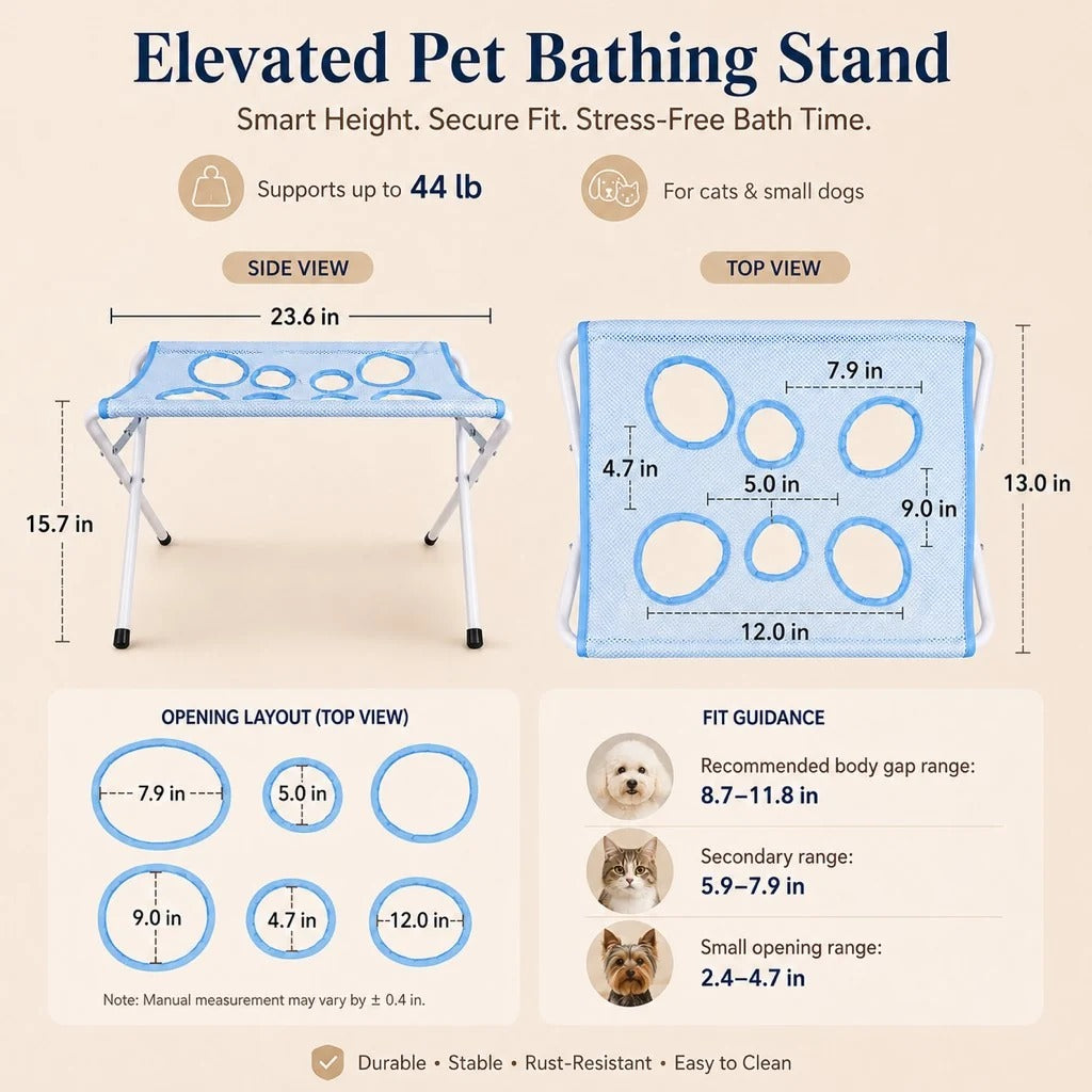 Foldable Pet Bathing & Grooming Stand