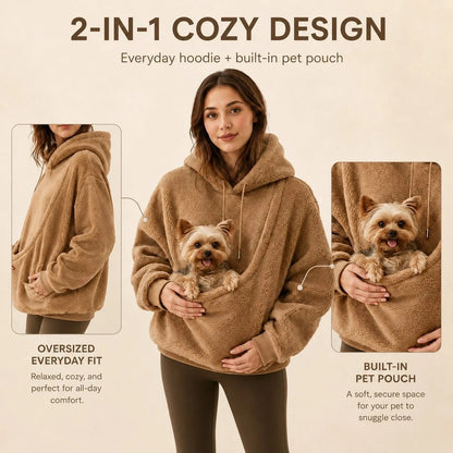 Pet Carrier Sherpa Hoodie