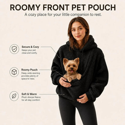 Pet Carrier Sherpa Hoodie