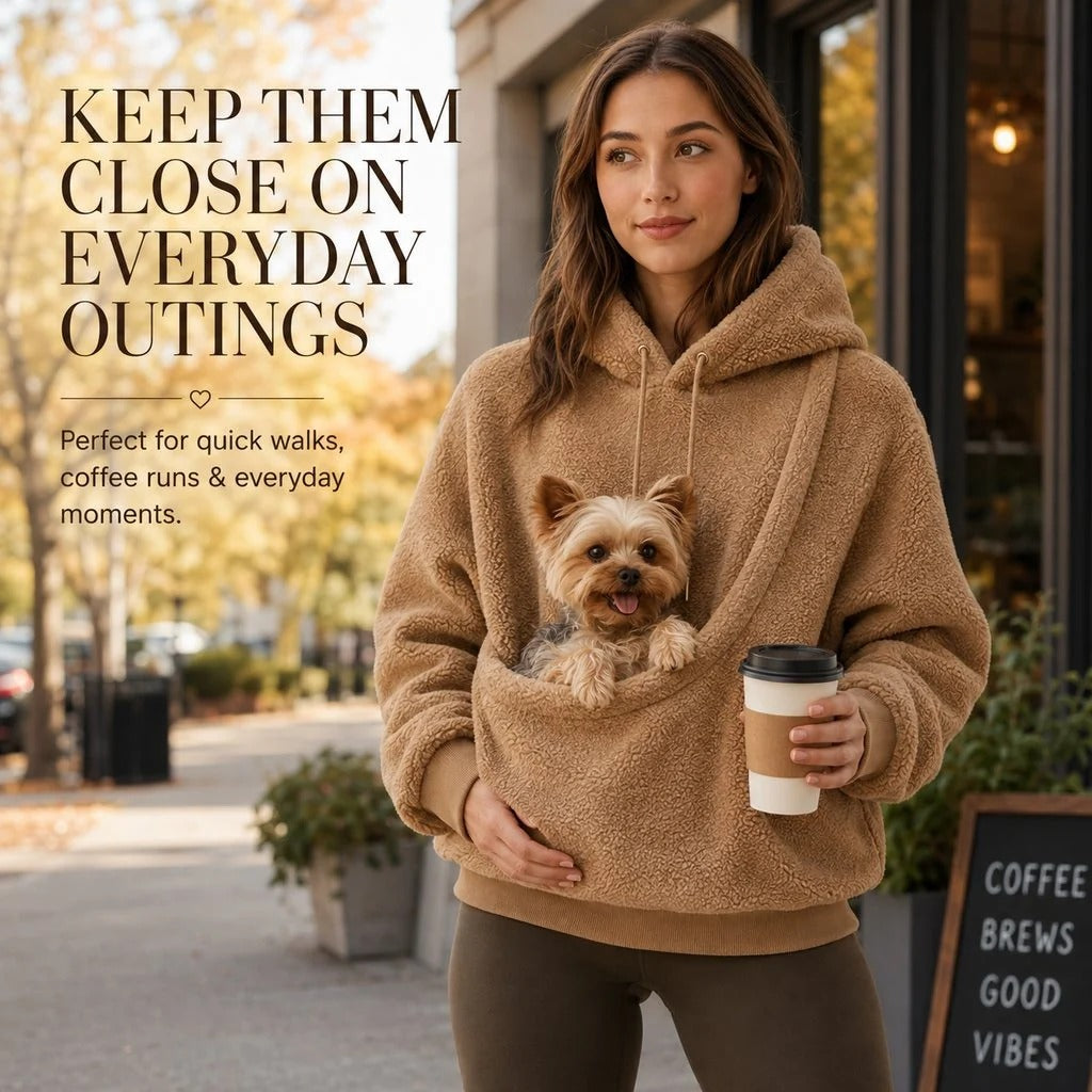 Pet Carrier Sherpa Hoodie