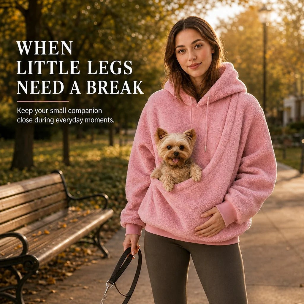 Pet Carrier Sherpa Hoodie