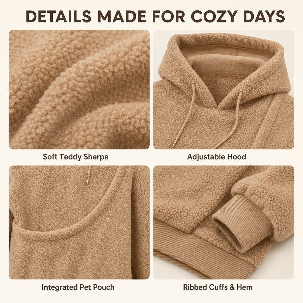 Pet Carrier Sherpa Hoodie
