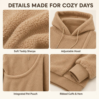 Pet Carrier Sherpa Hoodie