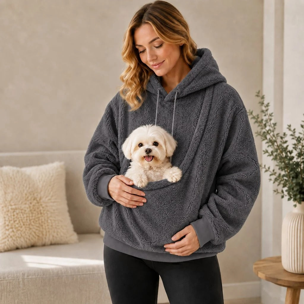 Pet Carrier Sherpa Hoodie