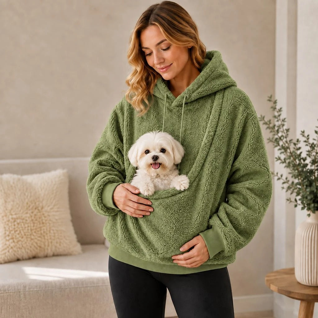 Pet Carrier Sherpa Hoodie