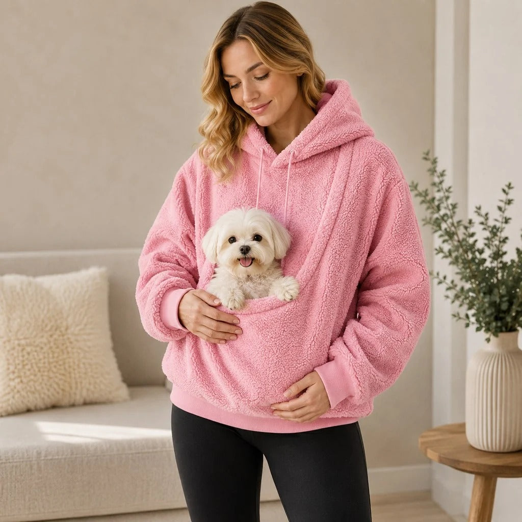 Pet Carrier Sherpa Hoodie